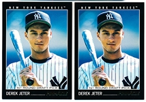 1992 Pinnacle Baseball- #457 Derek Jeter RC, Yankees- 2 Cards
