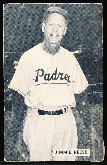 1952 Globe Printing San Diego Padres MiLB Jimmie Reese