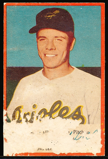 1954 Esskay Meats Baltimore Orioles MLB Dick Littlefield