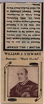 1935-36 Diamond Matchbook- Hockey- Tan Series 5- William J. Stewart, Chicago Black Hawks