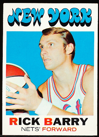 1971 -72 Topps Bask- #170 Rick Barry RC, Nets