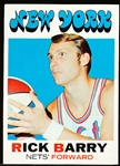 1971 -72 Topps Bask- #170 Rick Barry RC, Nets