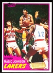 1981-82 Topps Basketball- #21 Magic Johnson, Lakers