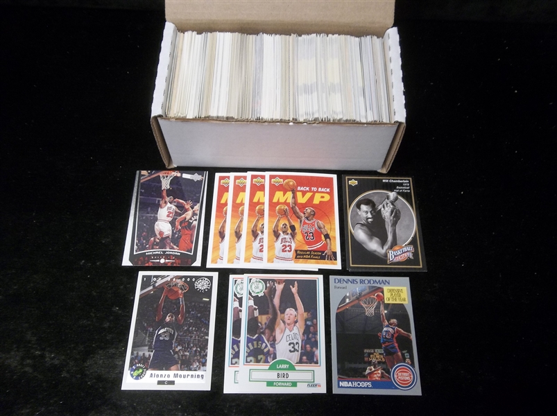 Basketball Star Card Lot-350 Stars- mostly late 1980’s thru early 2000’s