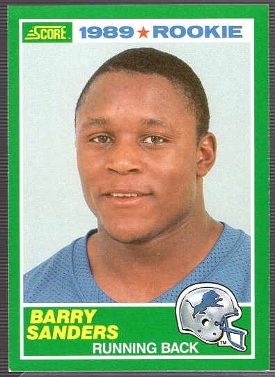 1989 Score Ftbl. #257 Barry Sanders RC