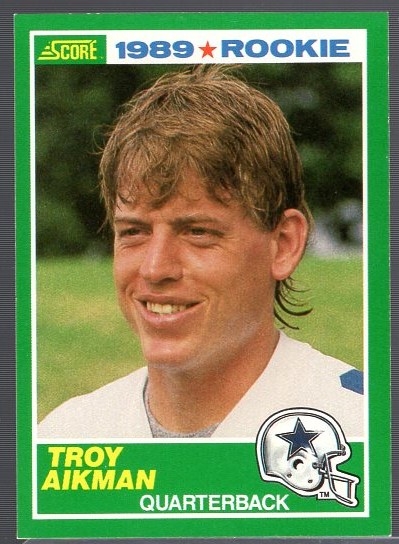 1989 Score Ftbl. #270 Troy Aikman RC