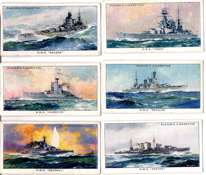 1939 John Player & Sons “Modern Naval Craft” Non-Sports- 1 Complete Set of 50 Cards