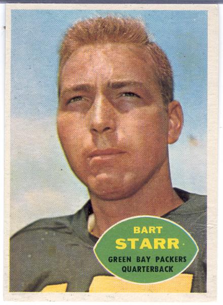1960 Topps Fb- #51 Bart Starr, Packers
