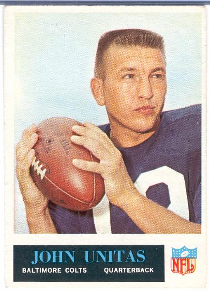 1965 Philly Fb- #12 John Unitas, Colts