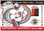 2001 Pacific Prism Atomic Ftbl.- Jerseys- Patch Variation!- #94 Keyshawn Johnson, Buccaneers