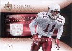 2005 Ultimate Collection Ftbl.- Game Jersey Platinum- #GJ-LF Larry Fitzgerald, Cardinals- #12 of 25 Made! 