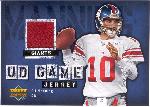 2006 Upper Deck Football- Game Jerseys- #GJ-EM Eli Manning, Giants