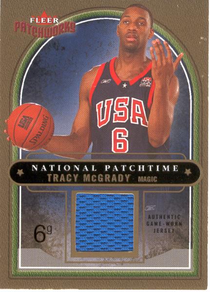 2003/04 Fleer Patchworks Bskt.- "National Patchtime Jerseys NBA"- #NP-TM Tracy McGrady, Magic- #267/350