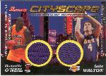 2004/05 Bowman Bskt.- Cityscape Relics- #CS-OWA Shaquille O`Neal/ Luke Walton- Lakers