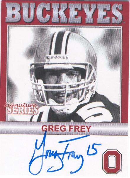 2005 TK Legacy Ohio State Buckeyes "Autographed"- #B45 Greg Frey