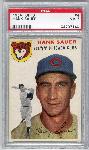 1954 Topps Bb- #4 Hank Sauer, Cubs- PSA NM 7 