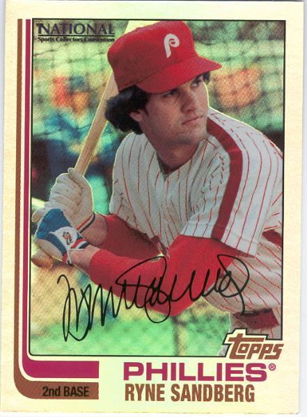 2007 E-Topps Bb Nat`l. Convention VIP Bb- "The Cards That Never Were"- 1982 Topps Ryne Sandberg(Phillies Uni.)- 