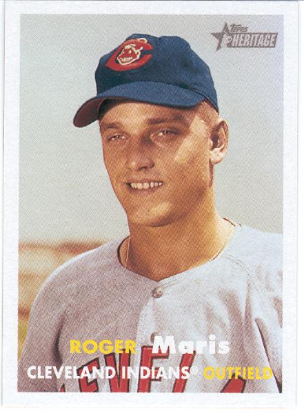 2007 Topps Heritage Nat`l. Convention VIP Bb- #408 Roger Maris, Indians