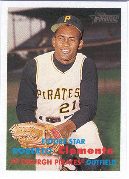 2007 Topps Heritage Nat`l. Convention VIP Bb- #409 Roberto Clemente, Pirates