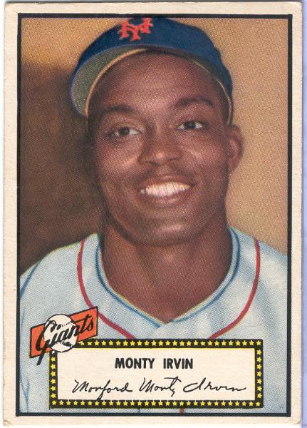 1952 Topps Bb- #26 Monte Irvin, Giants
