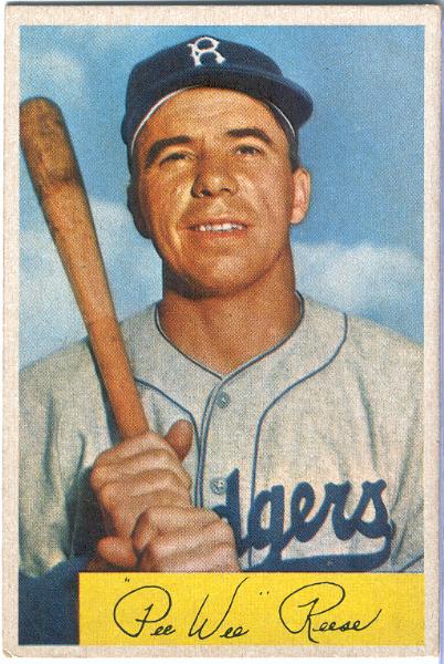 1954 Bowman Bb- #58 Pee Wee Reese, Dodgers