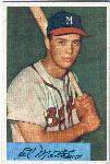 1954 Bowman Bb- #64 Eddie Mathews, Braves