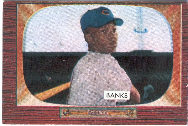 1955 Bowman Bb- #242 Ernie Banks, Cubs