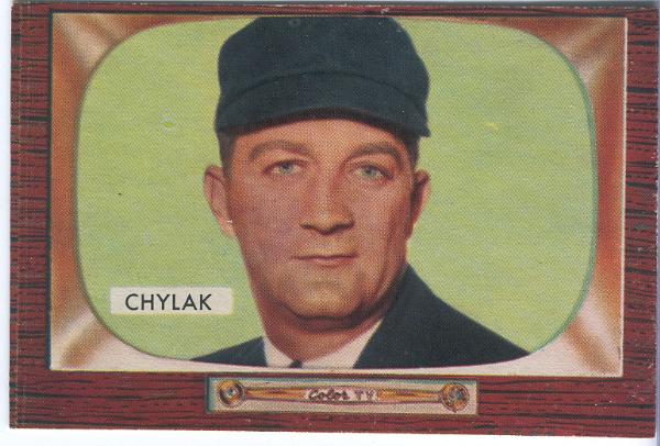 1955 Bowman Bb- #283 Nester Chylak, Umpire