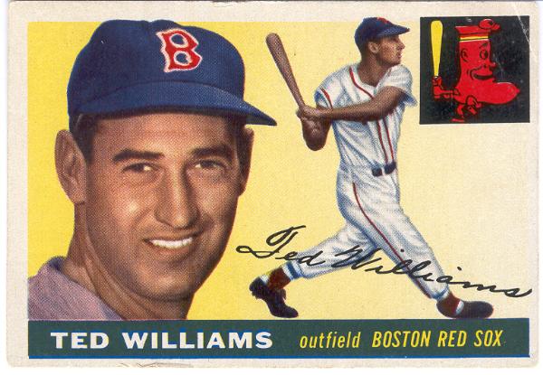 1955 Topps Bb- #2 Ted Williams, Red Sox
