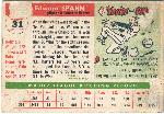 1955 Topps Bb- #21 Warren Spahn, Braves
