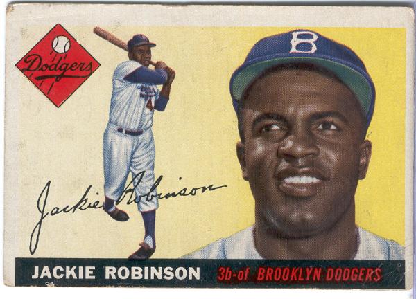 1955 Topps Bb- #50 Jackie Robinson, Dodgers