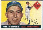 1955 Topps Bb- #187 Gil Hodges, Dodgers