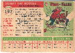 1955 Topps Bb- #187 Gil Hodges, Dodgers