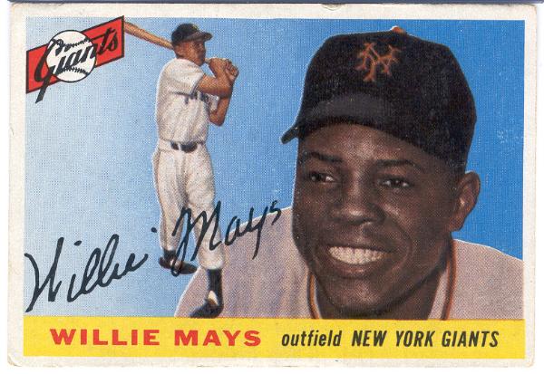 1955 Topps Bb- #194 Willie Mays, Giants