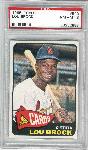 1965 Topps Baseball- #540 Lou Brock- Cardinals- PSA Nm-Mt 8 