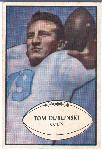 1953 Bowman Fb- #91 Tom Dublinski, Colts