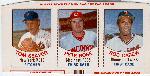 1977 Hostess Baseball 3-Card Uncut Box Panel- #7 Seaver/ 8 Rose/ 9 Carew