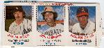 1977 Hostess Baseball 3-Card Uncut Box Panel- #79 Hunter/ 80/ 81 Nolan Ryan