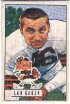 1951 Bow Fb- #75 Lou Groza, Browns