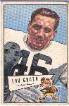 1952 Bow Large Fb- #105 Lou Groza, Browns