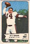 1954 Bow Fb- #40 Otto Graham, Browns