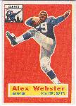 1956 Topps Fb- #5 Alex Webster RC, Giants