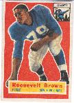 1956 Topps Fb- #41 R. Brown- RC