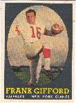 1958 T Fb- #73 Frank Gifford