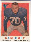 1959 T Fb- #51 Sam Huff RC