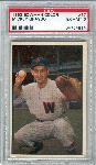 1953 Bowman Baseball Color- #77 Mickey Grasso, Senators- PSA Ex-Mt 6 