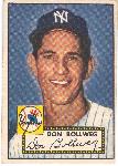 1952 Topps Bb- #128 Bollweg, Yankees