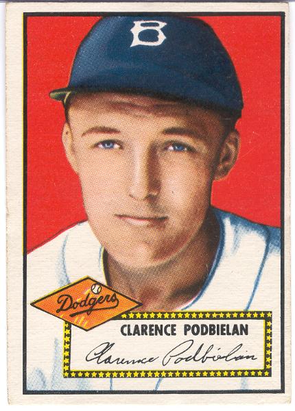 1952 Topps Bb- #188 Podbielan, Dodgers