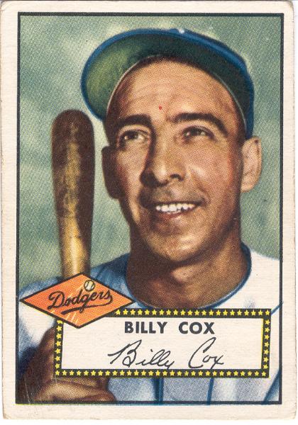 1952 Topps Bb- #232 Billy Cox, Dodgers