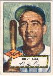 1952 Topps Bb- #232 Billy Cox, Dodgers